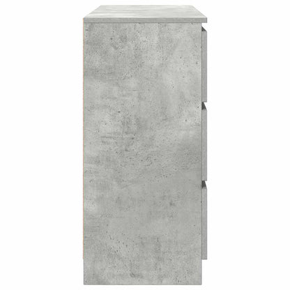 Sideboard Concrete Grey 100x35x76 cm Engineered Wood
