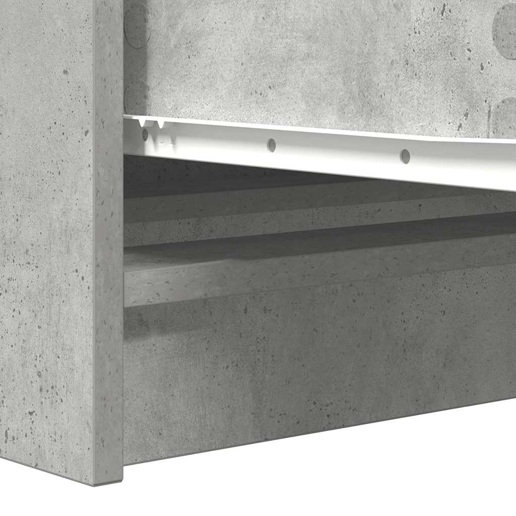 Sideboard Concrete Grey 100x35x76 cm Engineered Wood