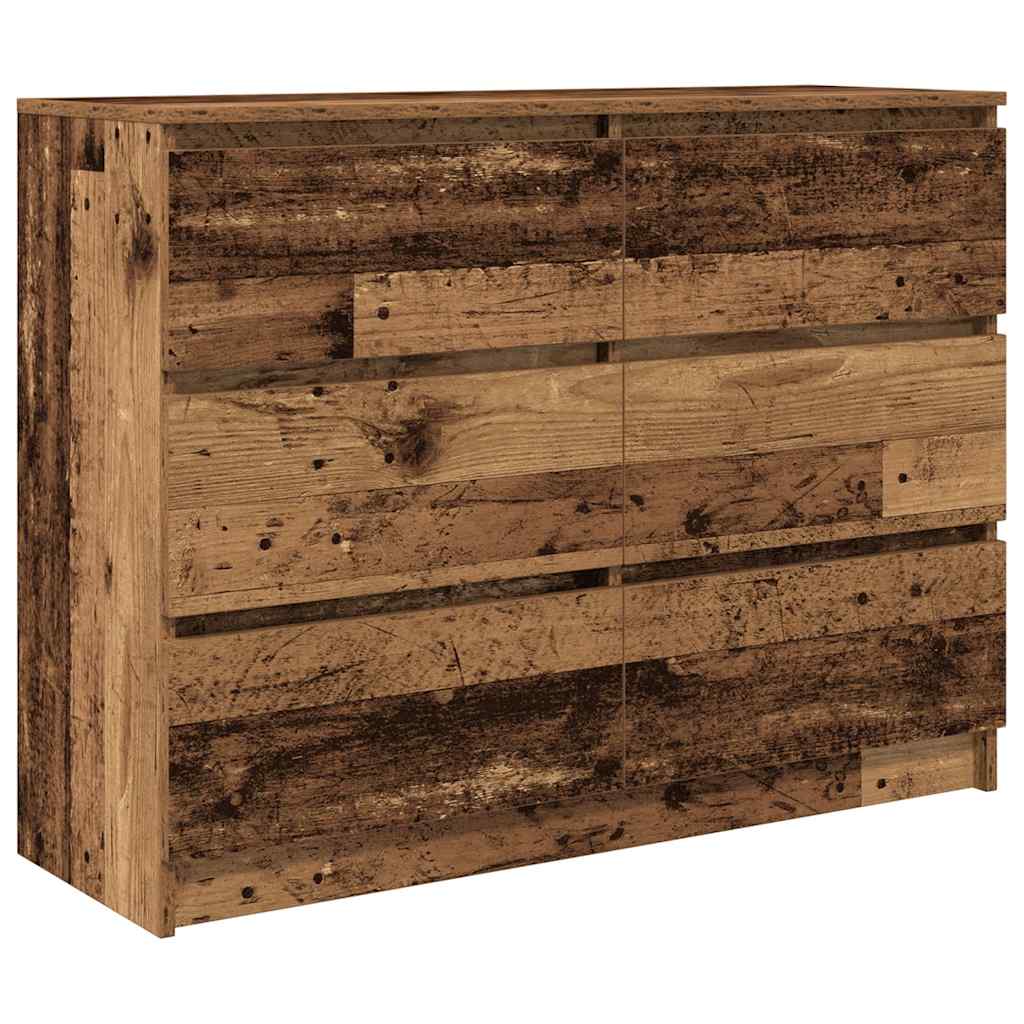 Sideboard Old Wood 100x35x76 cm Engineered Wood