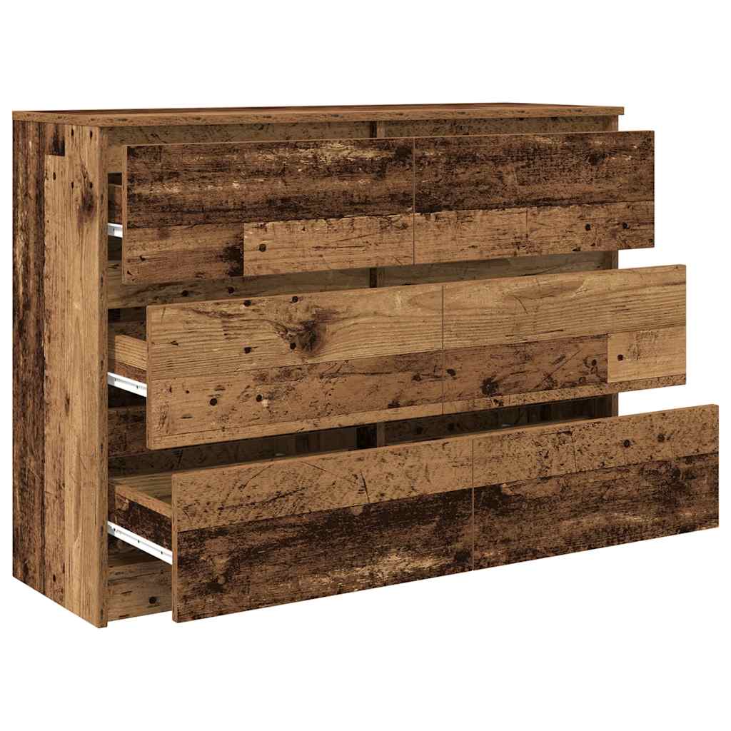 Sideboard Old Wood 100x35x76 cm Engineered Wood