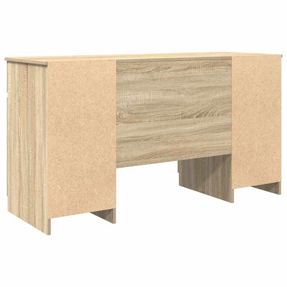 Desk with Drawer Sonoma oak 140 x 49 x 76 cm Engineered wood