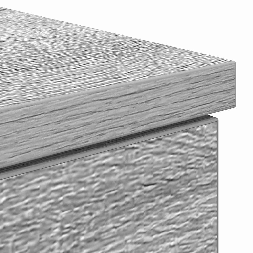 Desk with Drawer Grey sonoma 140 x 49 x 76 cm Engineered wood