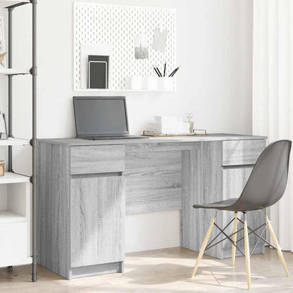 Desk with Drawer Grey sonoma 140 x 49 x 76 cm Engineered wood