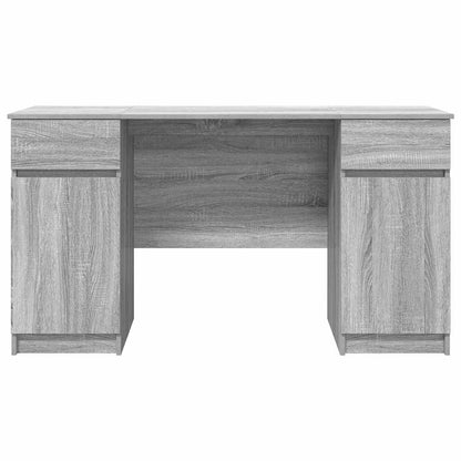 Desk with Drawer Grey sonoma 140 x 49 x 76 cm Engineered wood