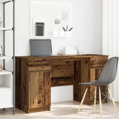 Desk with Drawer Old wood 140 x 49 x 76 cm Engineered wood