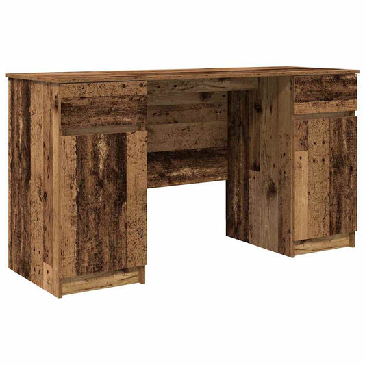 Desk with Drawer Old wood 140 x 49 x 76 cm Engineered wood