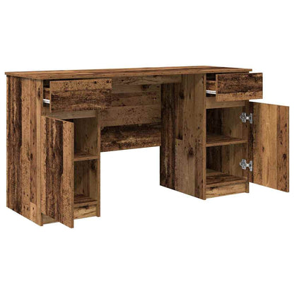 Desk with Drawer Old wood 140 x 49 x 76 cm Engineered wood