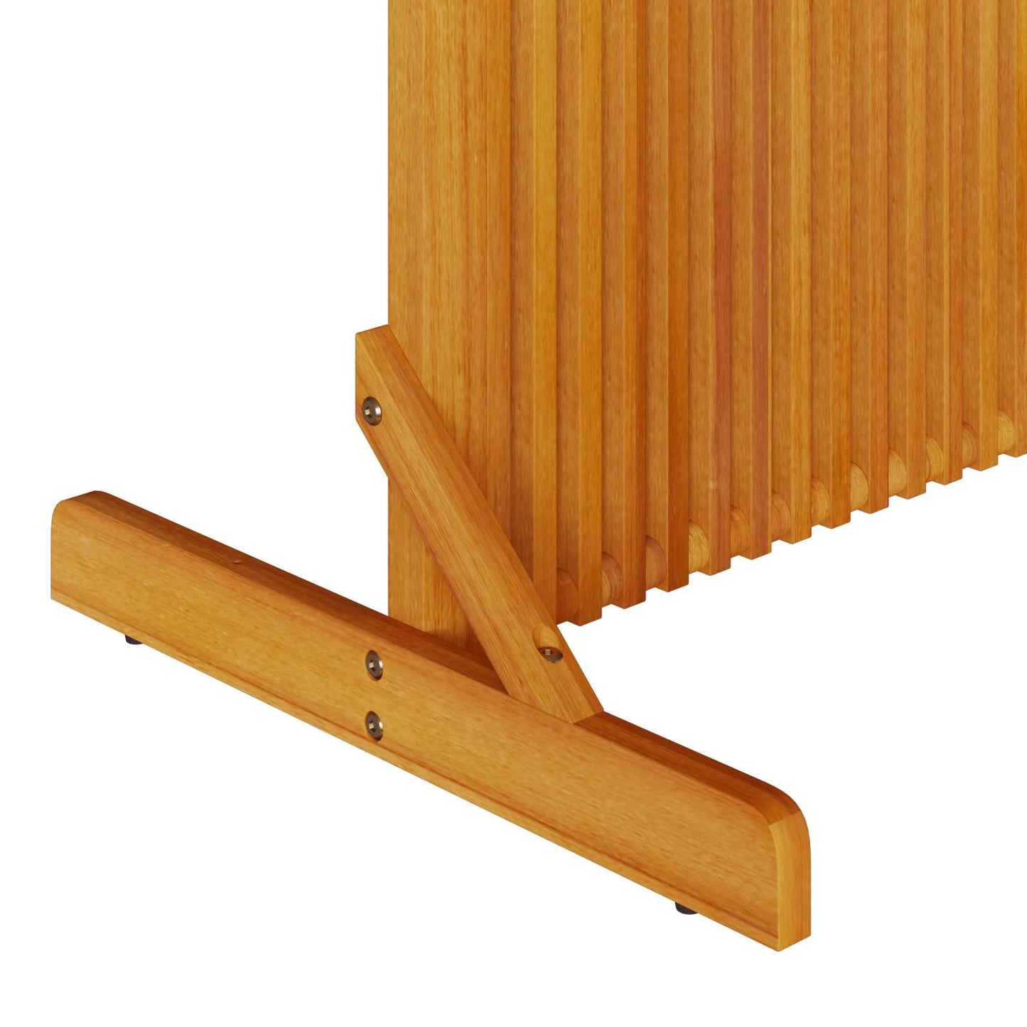 Privacy Screen Brown 79.5 x 50 x 110 cm Solid Acacia wood