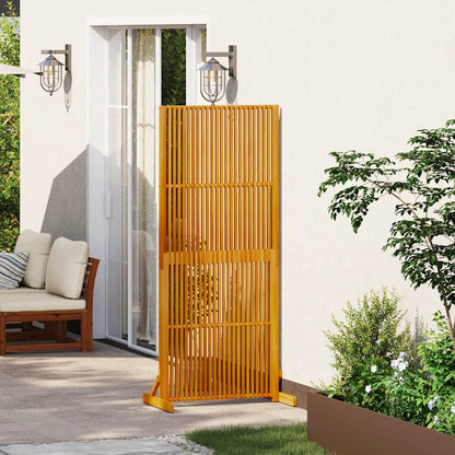 Privacy Screen Indoor/Outdoor 180.5 cm Solid Acacia Wood