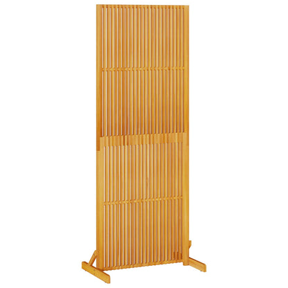 Privacy Screen Brown 79.5 x 50 x 200 cm Solid Acacia wood
