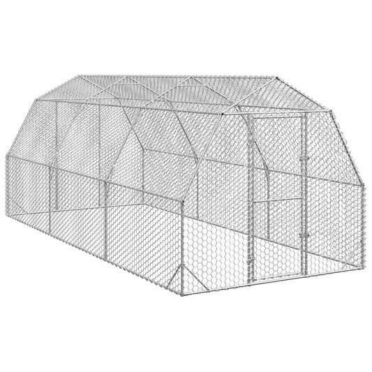 Chicken Run 2.5x6x2.25 m Galvanised Steel
