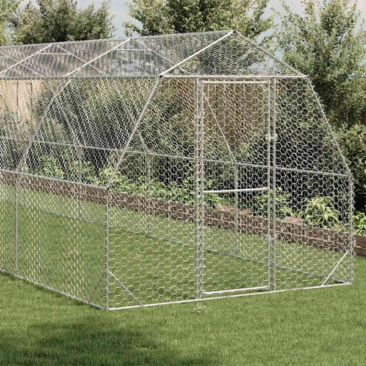 Chicken Run 2.5x12x2.25 m Galvanised Steel
