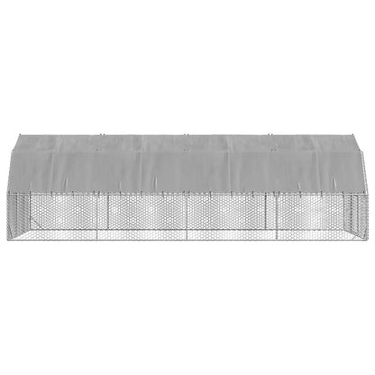 Chicken Run with Roof 2,5x8x2,25 m Galvanised Steel
