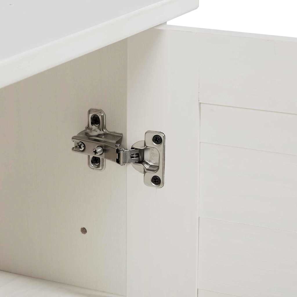 Bathroom Furniture Set with Shelf 2 pcs White and Antique White