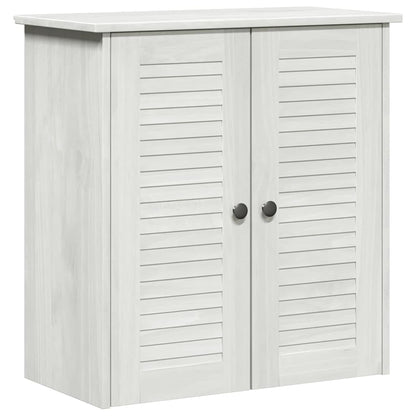Bathroom Furniture Set with Shelf 2 pcs White and Antique White