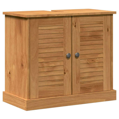 Bathroom Furniture Set VIGO 4 pcs Honey Brown Solid Pine Wood