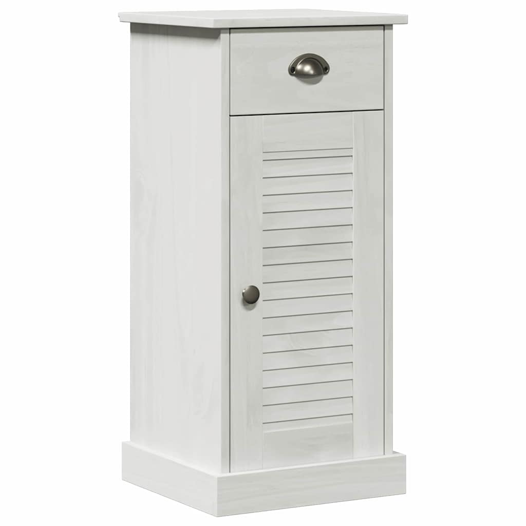 Bathroom Furniture Set 4 pcs Antique White Solid Pine Wood