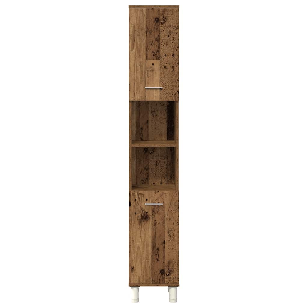 4 Piece Bathroom Furniture Set Old Wood Engineered Wood