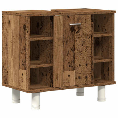 4 Piece Bathroom Furniture Set Old Wood Engineered Wood