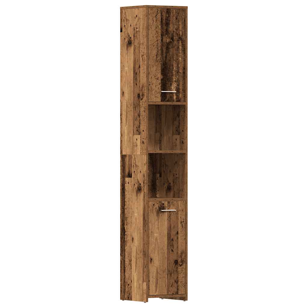 3 Piece Bathroom Furniture Set Old Wood Engineered Wood