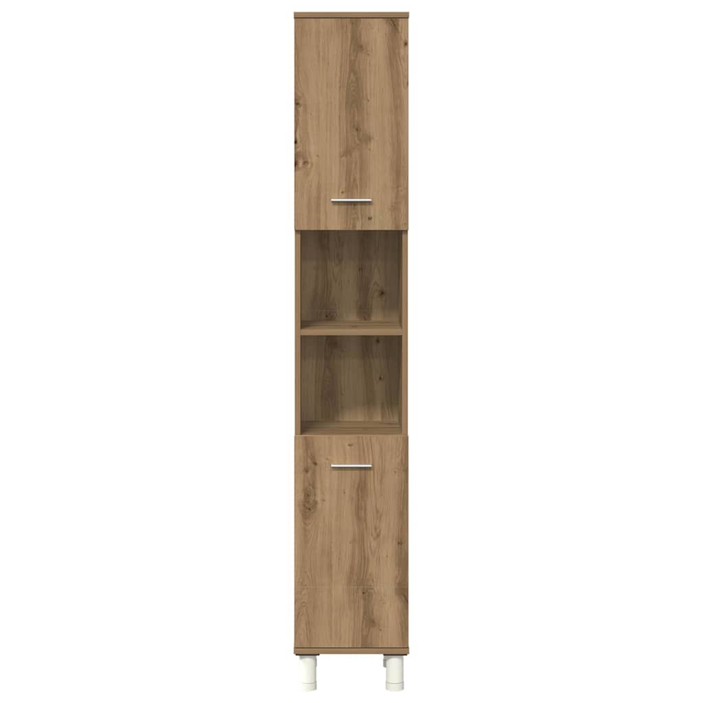 3 Piece Bathroom Furniture Set Artisan Oak Engineered Wood