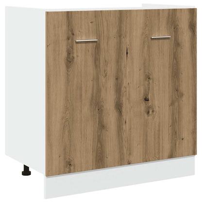 7 Piece Kitchen Cabinet Set Lyon" Artisan Oak Engineered Wood