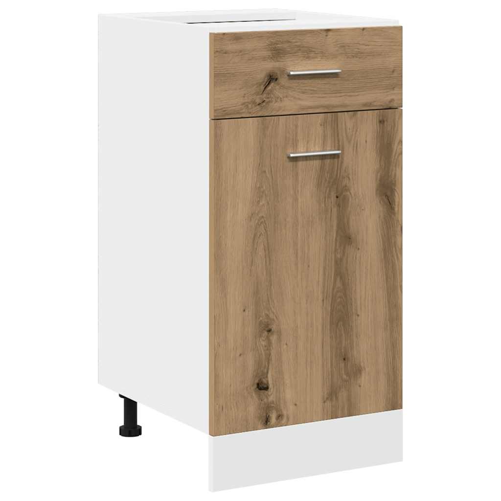 7 Piece Kitchen Cabinet Set Lyon" Artisan Oak Engineered Wood