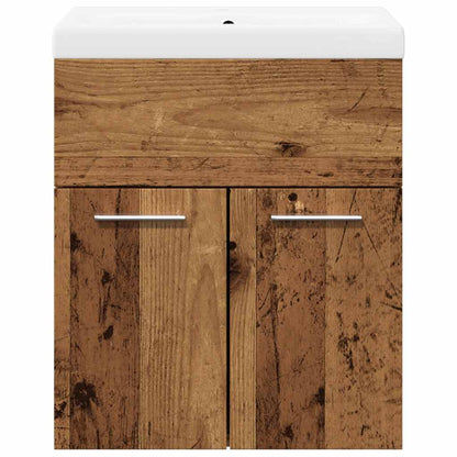 2 Piece Bathroom Furniture Set Old Wood Engineered Wood