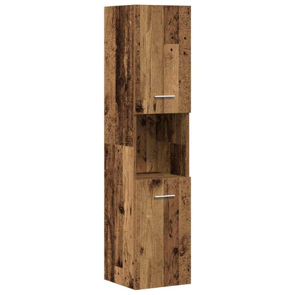 3 Piece Bathroom Furniture Set Old Wood Engineered Wood