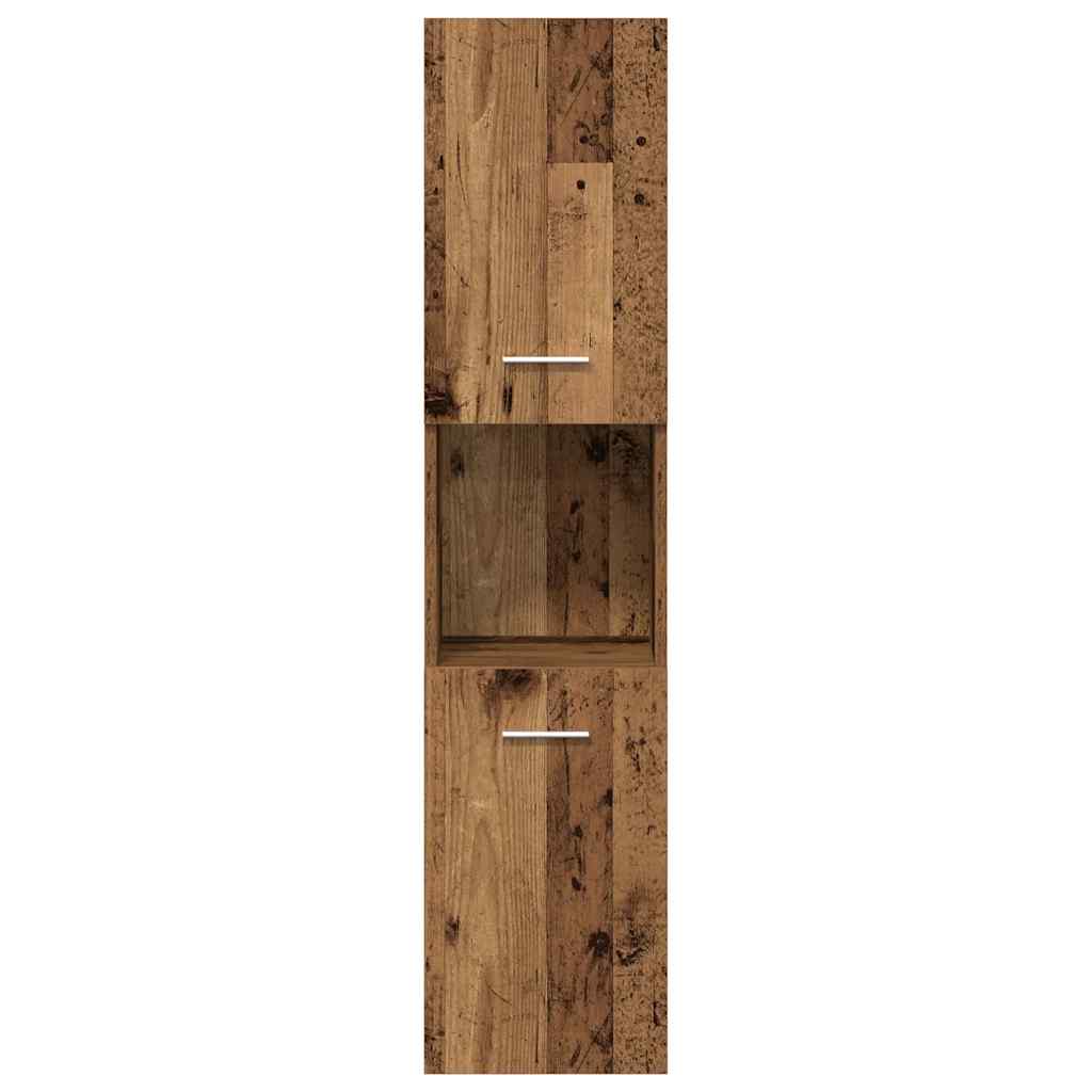 3 Piece Bathroom Furniture Set Old Wood Engineered Wood