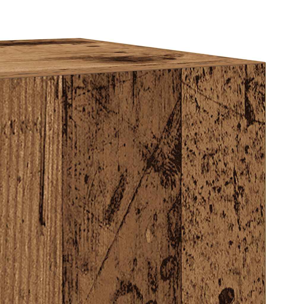 3 Piece Bathroom Furniture Set Old Wood Engineered Wood