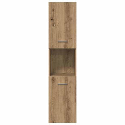 3 Piece Bathroom Furniture Set Artisan Oak Engineered Wood