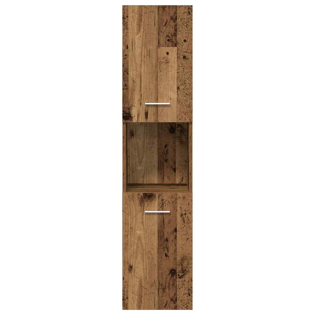 4 Piece Bathroom Furniture Set Old Wood Engineered Wood