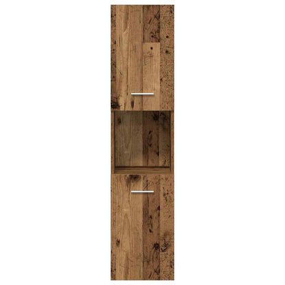 4 Piece Bathroom Furniture Set Old Wood Engineered Wood