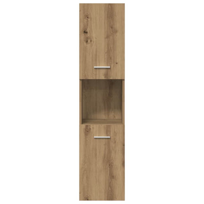 4 Piece Bathroom Furniture Set Artisan Oak Engineered Wood