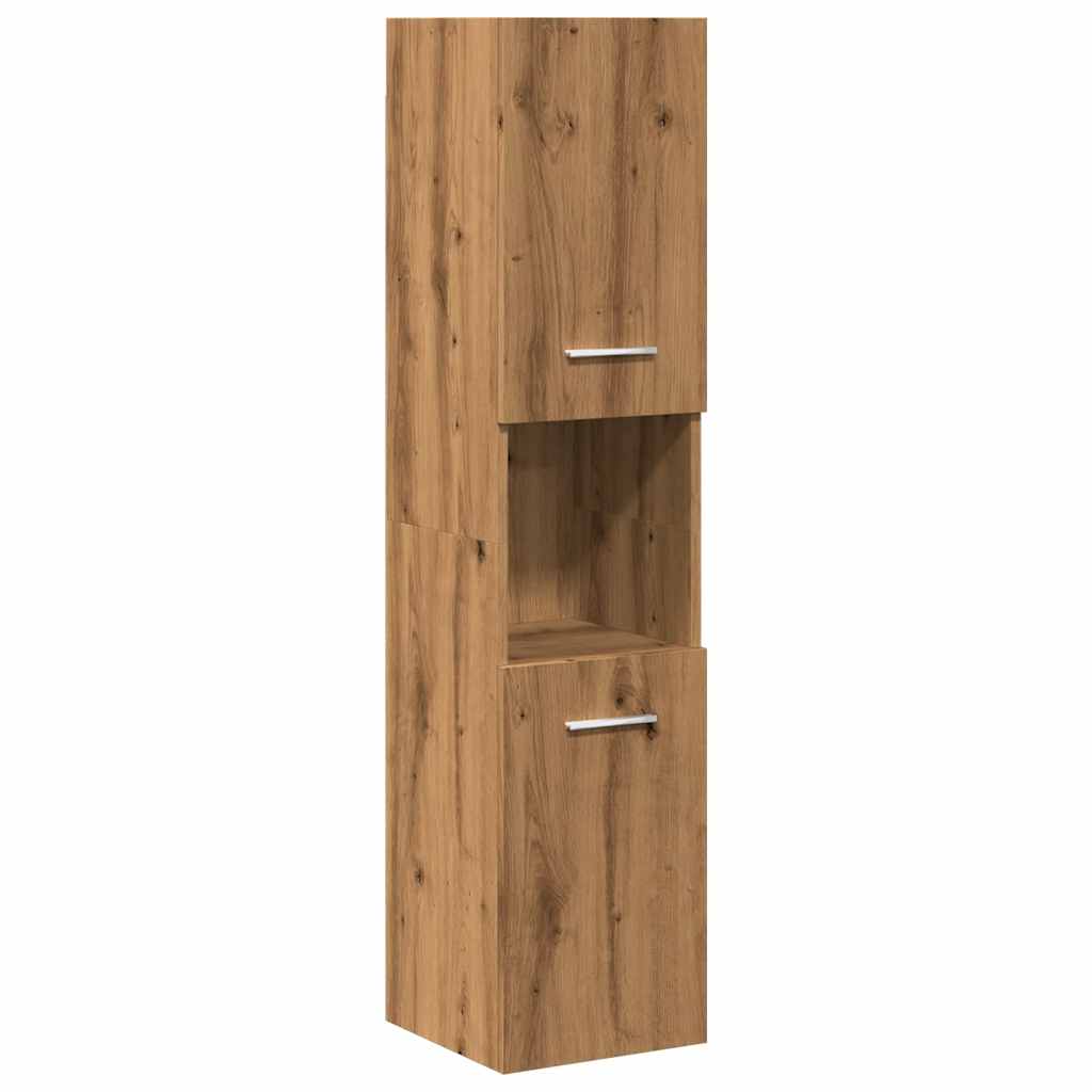 4 Piece Bathroom Furniture Set Artisan Oak Engineered Wood