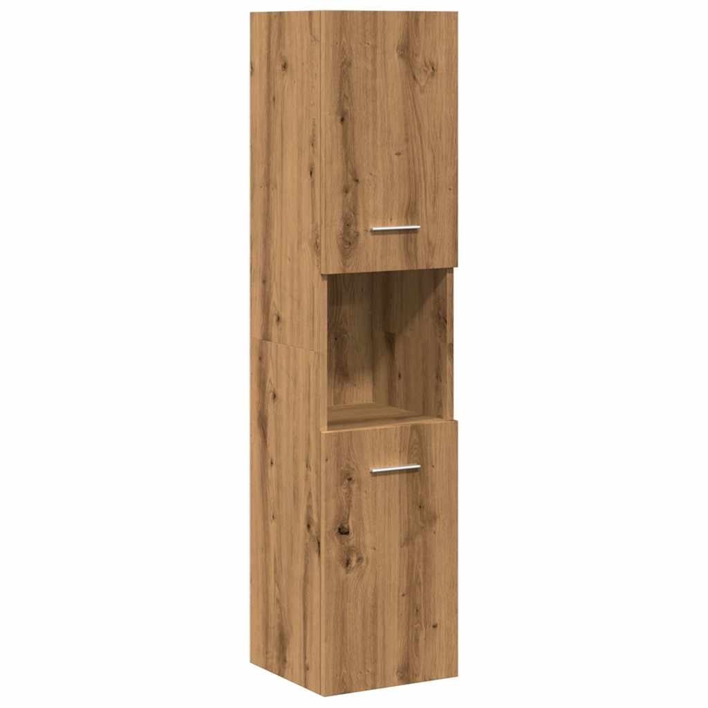 5 Piece Bathroom Furniture Set Artisan Oak Engineered Wood