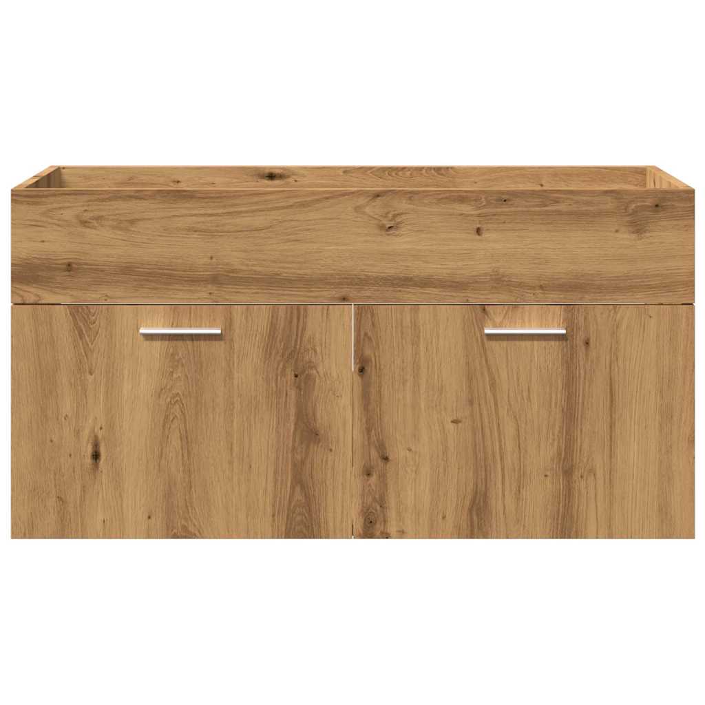 5 Piece Bathroom Furniture Set Artisan Oak Engineered Wood
