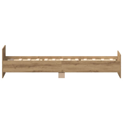 Bed Frame without Mattress Artisan Oak 90x190 cm Engineered Wood