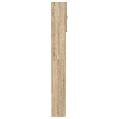 Washing Machine Cabinet Sonoma Oak 64x24x190 cm Engineered Wood