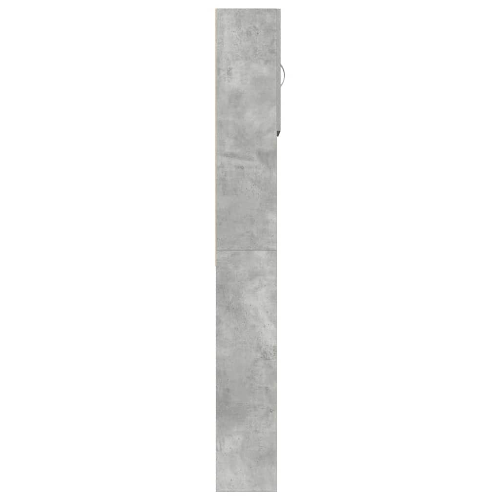 Washing Machine Cabinet Concrete Grey 64x24x190 cm