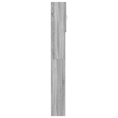 Washing Machine Cabinet Grey Sonoma 64x24x190 cm Engineered Wood