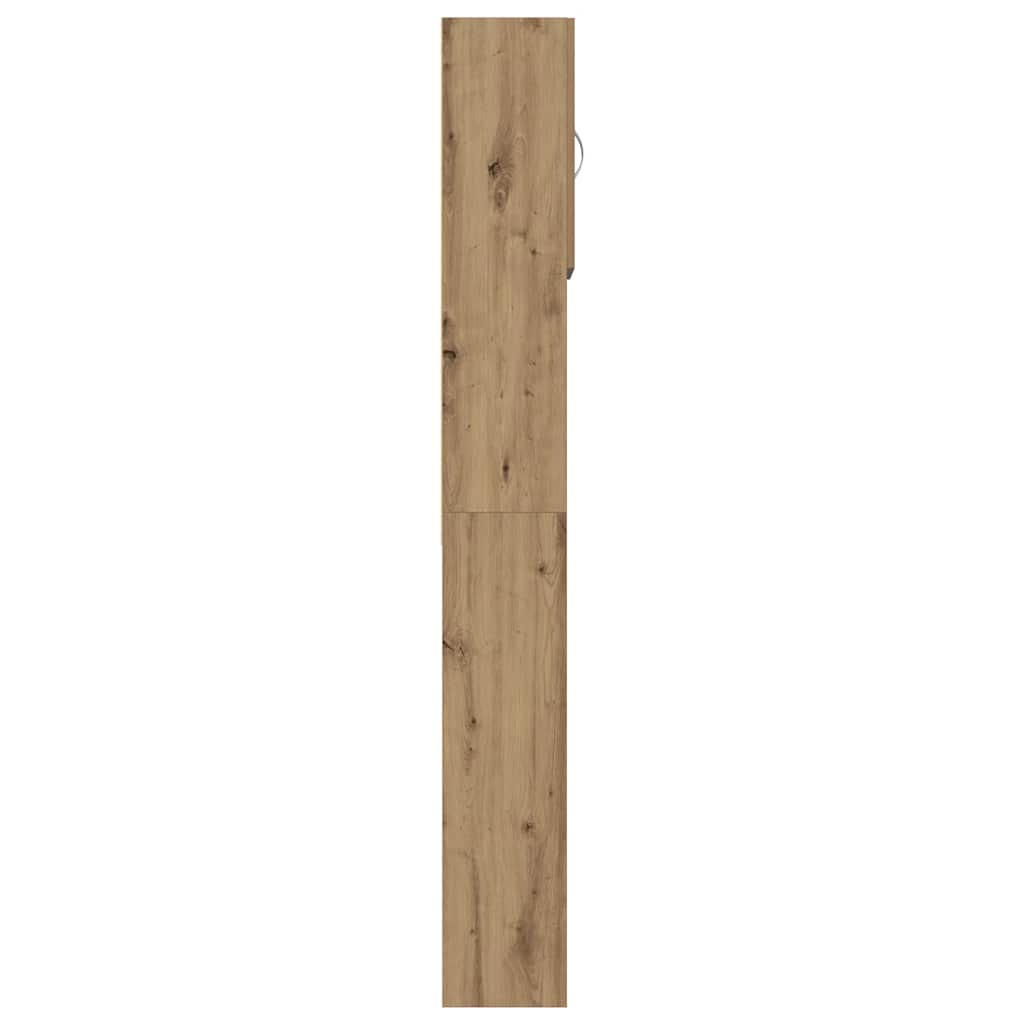 Washing Machine Cabinet Artisan Oak 64x24x190cm Engineered Wood