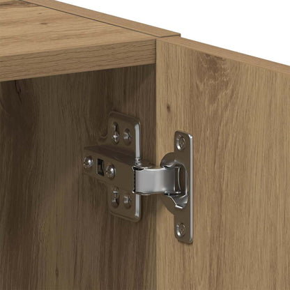 Washing Machine Cabinet Artisan Oak 64x24x190cm Engineered Wood