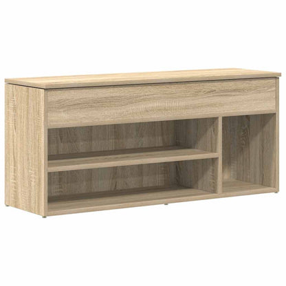 Shoe Bench Sonoma Oak 102x30,5x45 cm Engineered Wood