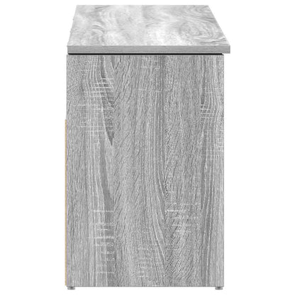 Shoe Bench Grey Sonoma 102x30.5x45 cm Engineered Wood