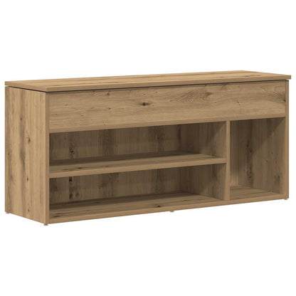 Shoe Bench Artisan Oak 102x30.5x45 cm Engineered Wood