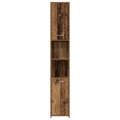 Bathroom Cabinet Old Wood 30x30x183,5 cm Engineered Wood