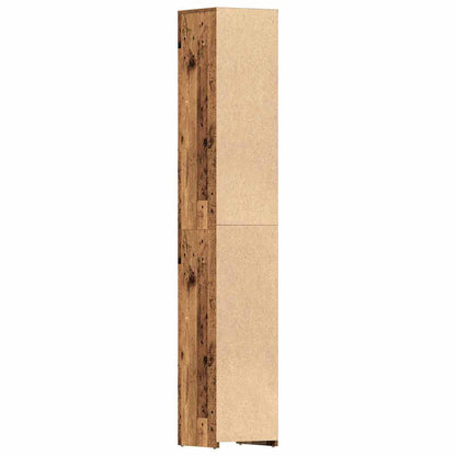 Bathroom Cabinet Old Wood 30x30x183,5 cm Engineered Wood