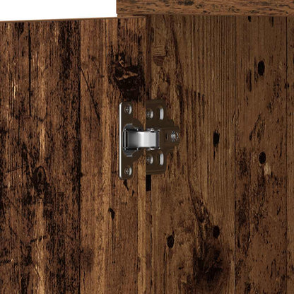 Bathroom Cabinet Old Wood 30x30x183,5 cm Engineered Wood